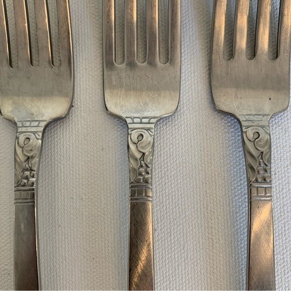 Oneida WM Dalton BROOKWOOD Stainless Steel Flatware Fork Set Lot of 3 Forks 7.25 - Picture 3 of 6